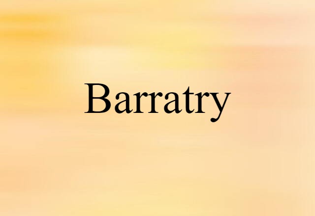 barratry