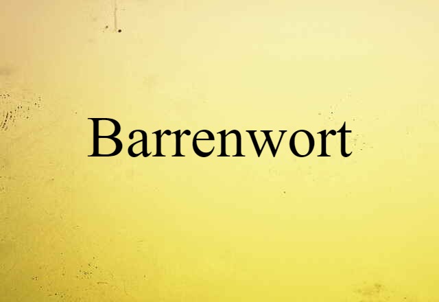 barrenwort