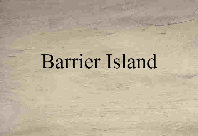 barrier island