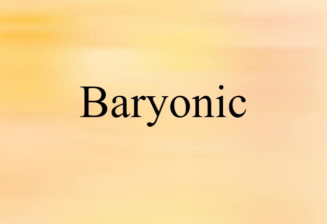 baryonic