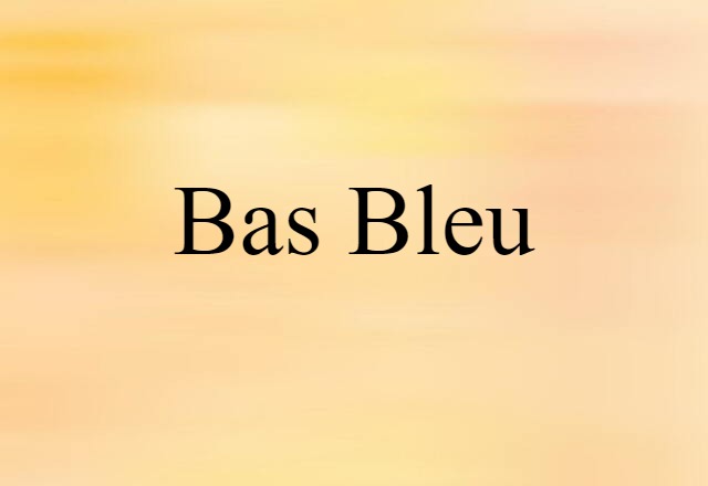 bas bleu