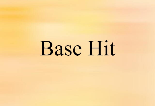 base hit