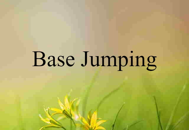 base jumping