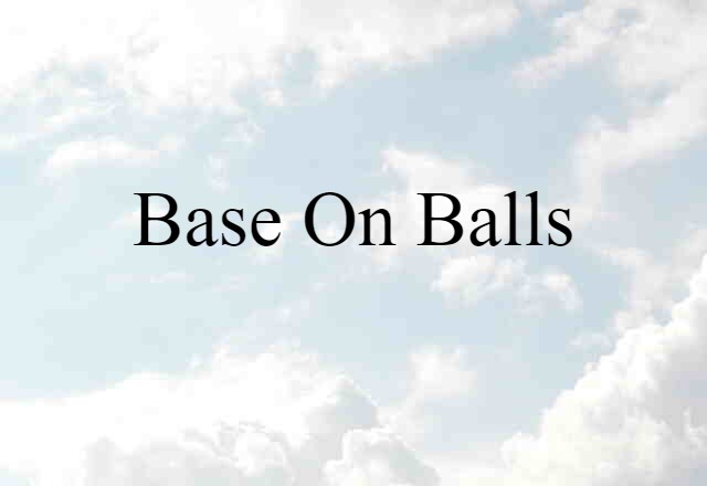 base on balls