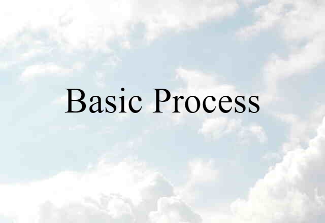 basic process