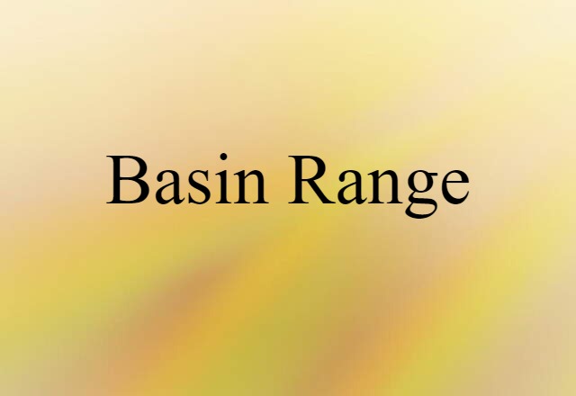 basin range