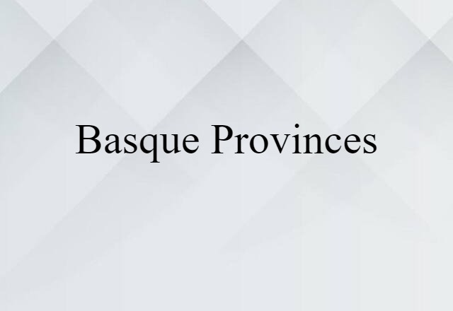 Basque Provinces