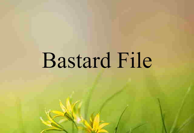 bastard file