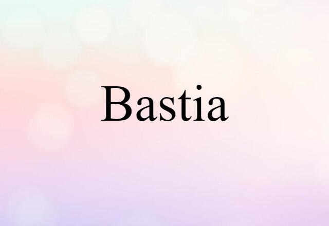 Bastia (noun) Definition, Meaning & Examples