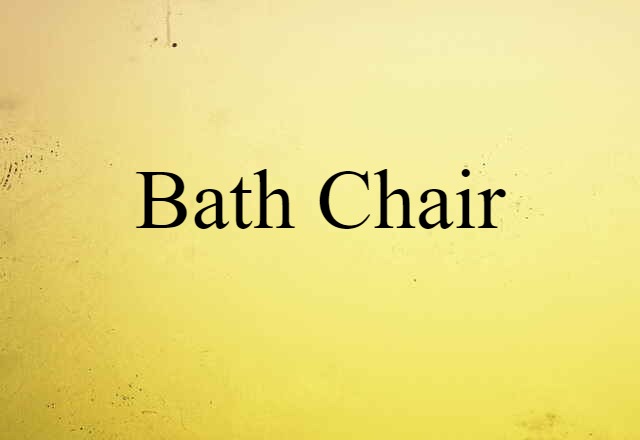 Bath Chair (noun) Definition, Meaning & Examples