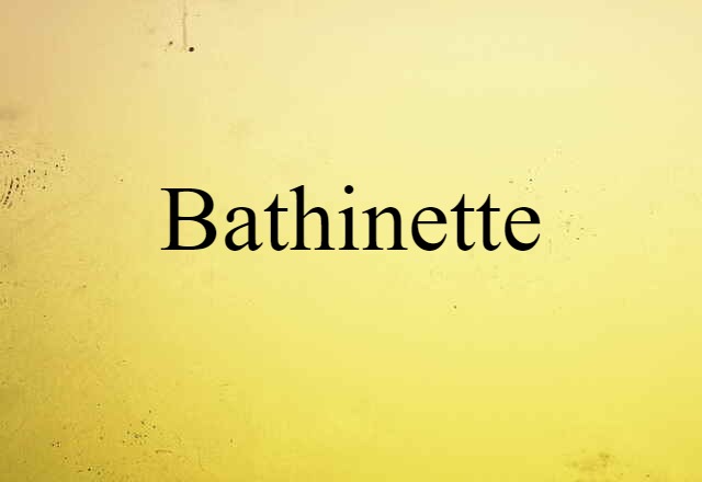 Bathinette (noun) Definition, Meaning & Examples