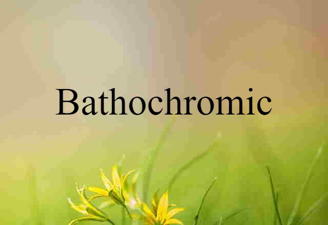 bathochromic