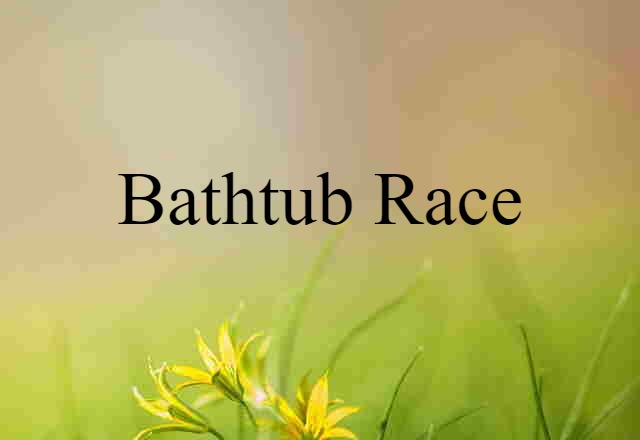 Bathtub Race (noun) Definition, Meaning & Examples