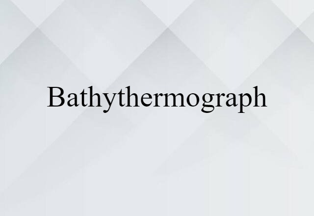 bathythermograph