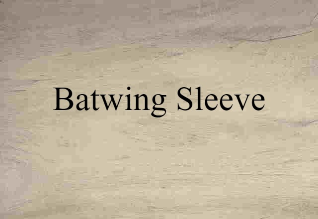 batwing sleeve