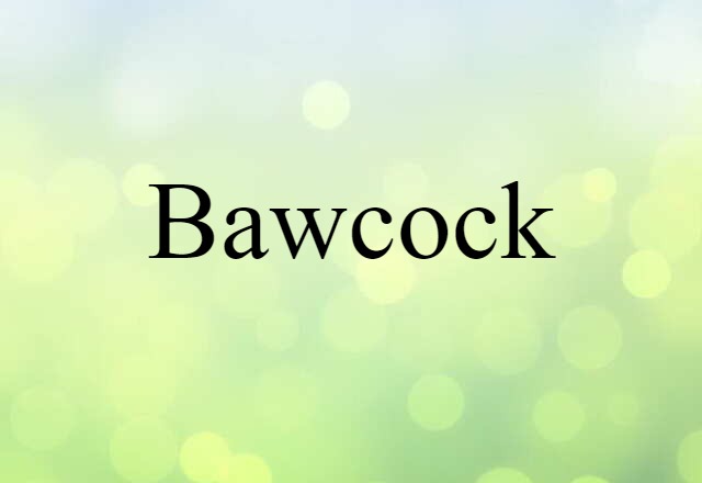 Bawcock (noun) Definition, Meaning & Examples