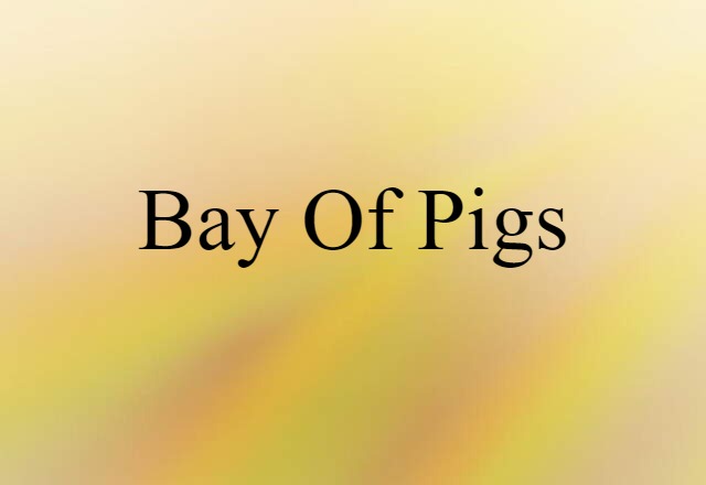 Bay of Pigs