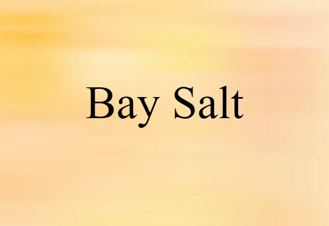 bay salt