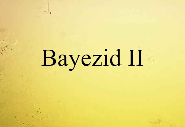 Bayezid II (noun) Definition, Meaning & Examples