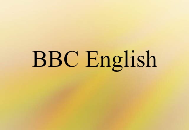 BBC English