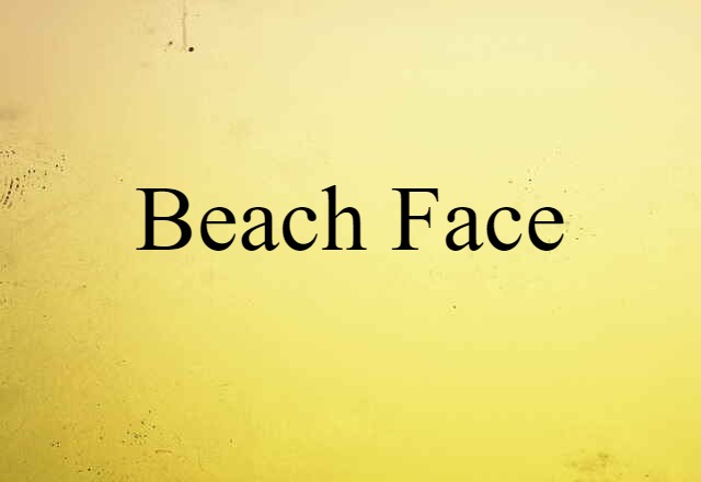 beach face