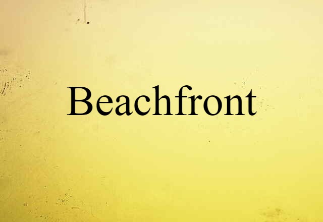 beachfront