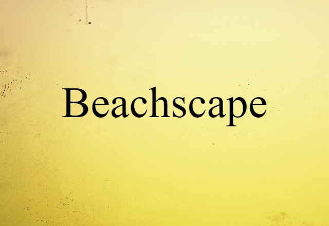 Beachscape (noun) Definition, Meaning & Examples