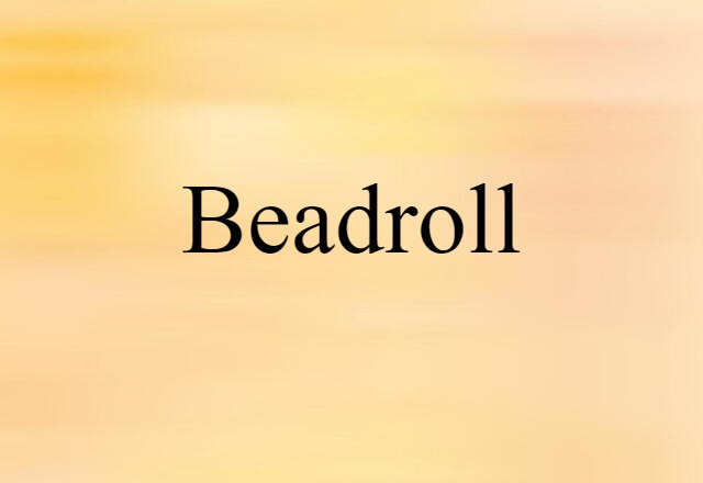 beadroll