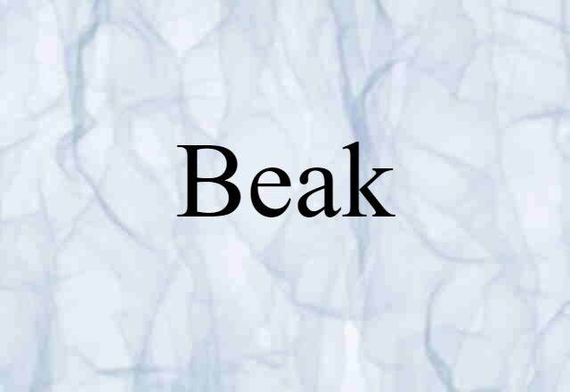 beak