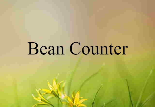 bean counter