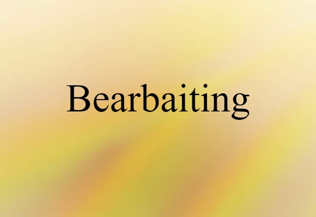 bearbaiting