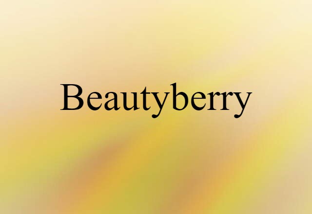 beautyberry