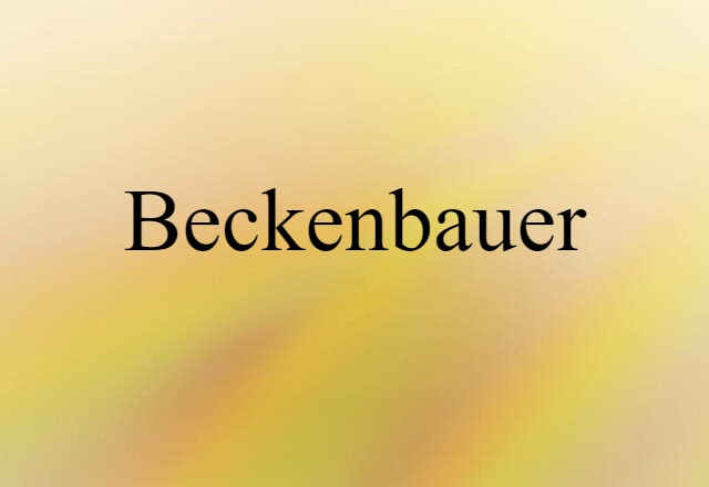 Beckenbauer