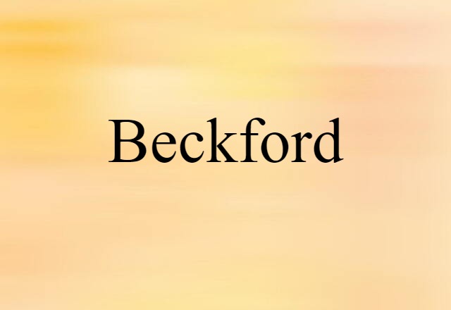 Beckford