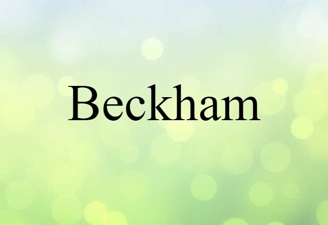 Beckham