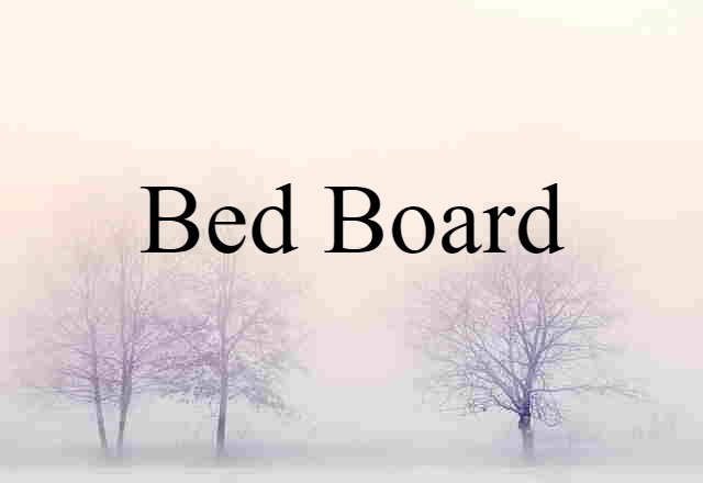 bed board