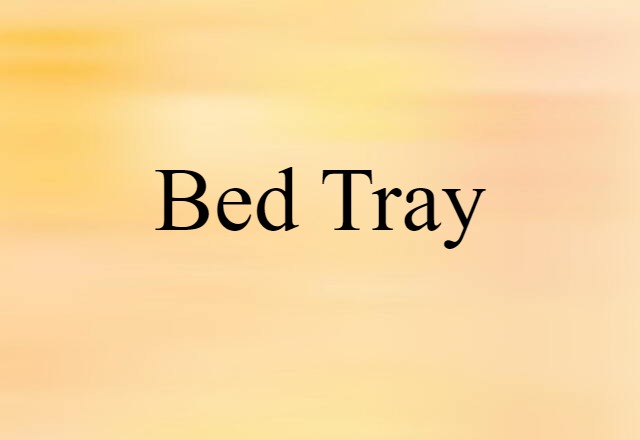 bed tray