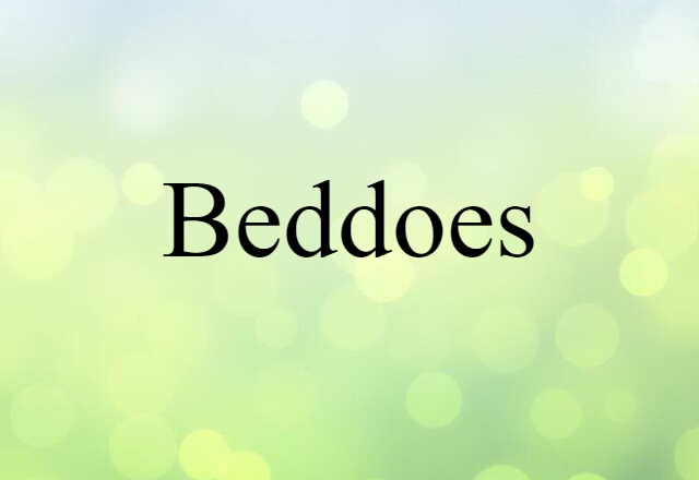 Beddoes