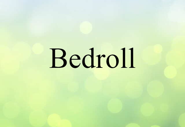 bedroll