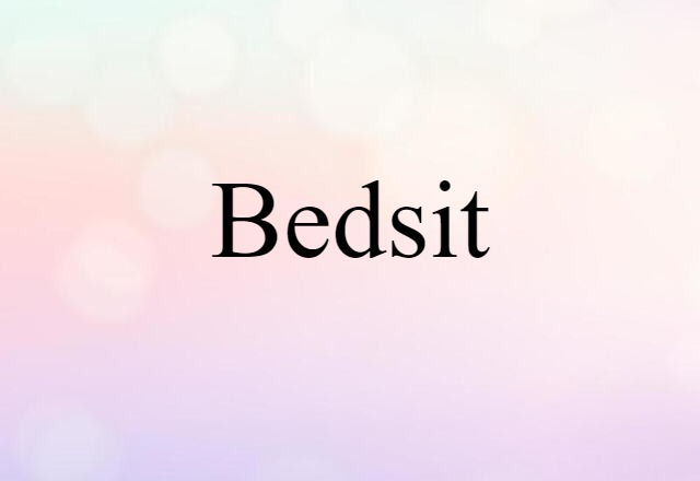 Bedsit (noun) Definition, Meaning & Examples