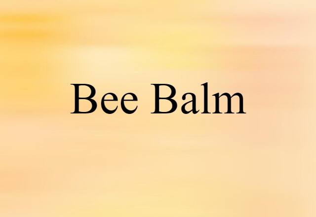 bee balm