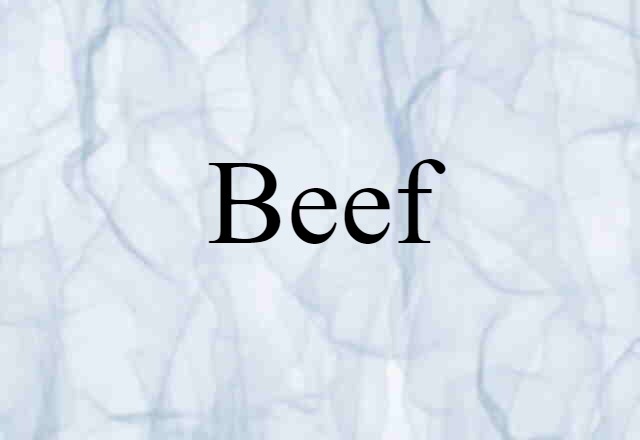 beef