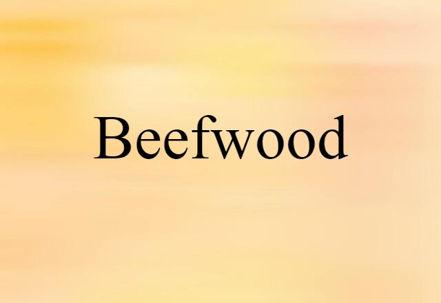 Beefwood (noun) Definition, Meaning & Examples