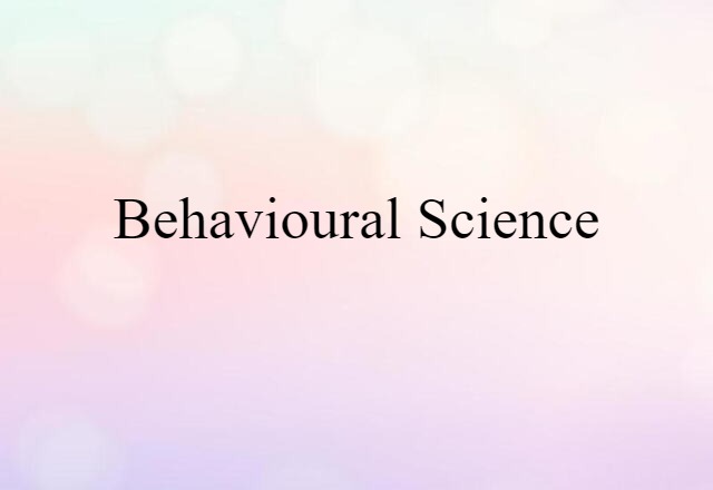 behavioural science