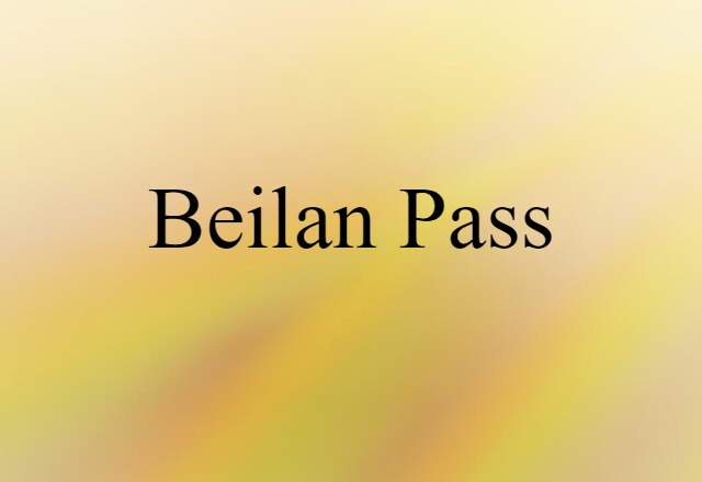 Beilan Pass