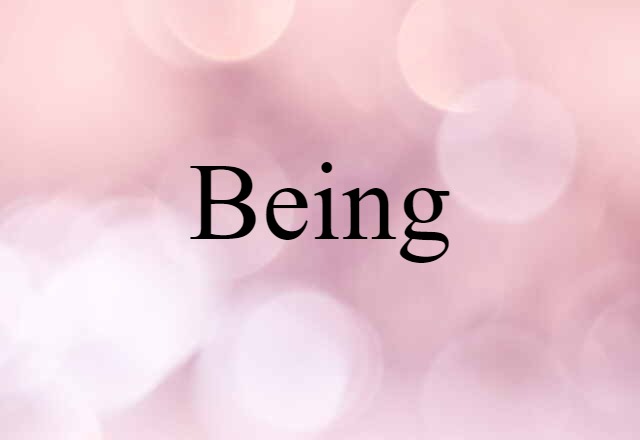 Being (noun) Definition, Meaning & Examples