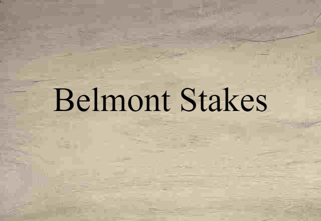 Belmont Stakes