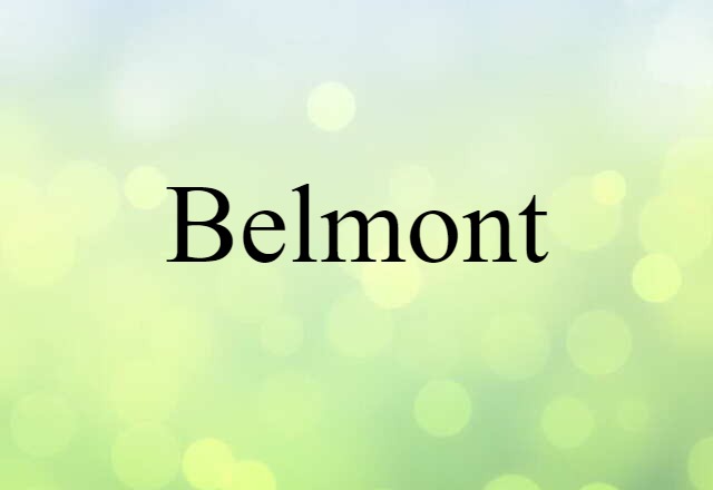 Belmont