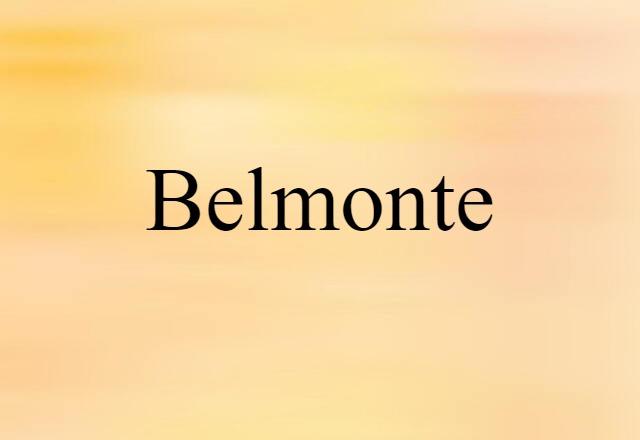 Belmonte