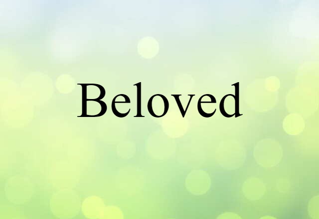 Beloved (noun) Definition, Meaning & Examples